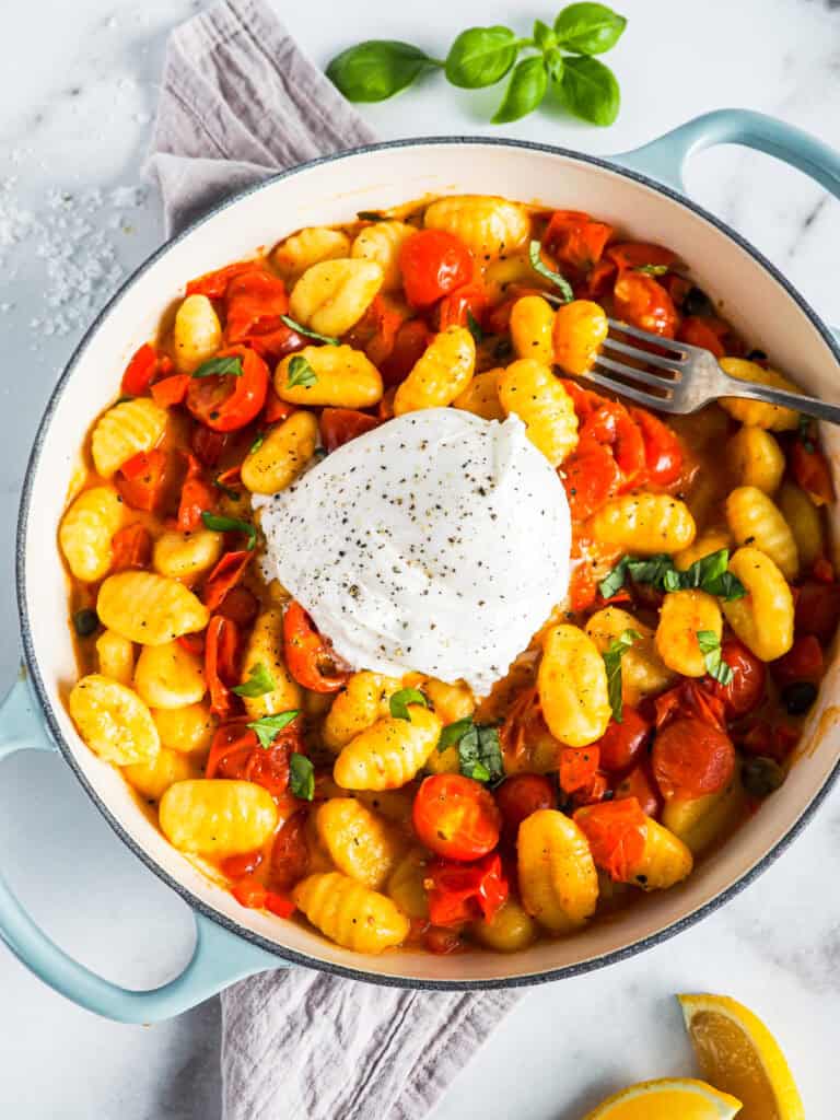 Gnocchi med tomatsauce og burrata 1